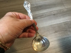 Gorham "King Edward" Sterling Silver Gravy Ladle - 7", 74.6 grams WOW, LOOK! - Picture 1 of 12