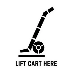 3" x 4" Lift Cart Here Labels (500 per Roll) - Picture 1 of 1