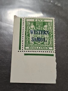 ERROR PRINT STAMP..Samoa 1945 KGVI 5s green MNH.. - Picture 1 of 4