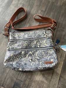 SAKROOTS Artist Circle Basic Navy Sprit Desert Womens Crossbody/Shoulder Bag - Picture 1 of 5
