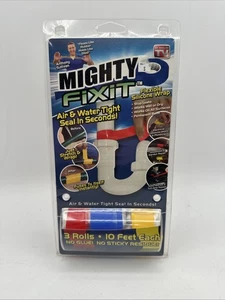 As Seen On TV - Mighty Fix It Tape, 3 Rolls 10 Feet Each, Flexible Silicone Wrap - Picture 1 of 3