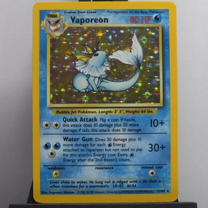Vaporeon 12/64 Jungle Holo Error No Symbol Lightly Played - Picture 1 of 20