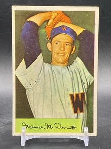 1954 Bowman #56 Maury McDermott Washington Senators Vintage Baseball Card - Picture 1 of 2