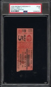 1978 Cincinnati Reds May 5 Pete Rose 3000th Hit Game Ticket Stub PSA - Picture 1 of 2