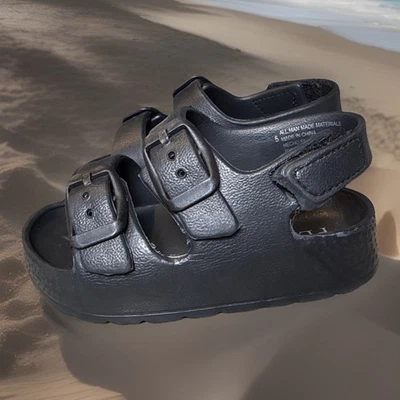 Сандалии для детей ясельного возраста размер 5 черные водонепроницаемые туфли пляж бассейн лето - Изображение 1 из 4