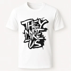 JELOUS Funny T-Shirt They Not Like Us Men's Cotton Tee Casual Street Wear S-XXL - Picture 1 of 6