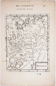 1683 MAPPA MOSCOVIA RUSSIA OCCIDENTALE di ALAIN MANESSON MALLET leggi P467 - Foto 1 di 2