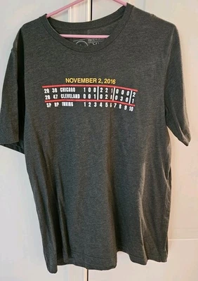 Obvious Shirts 2016 Cubs World Series Scoreboard Tee Mens XL - Image 1 of 3