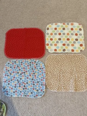 Children’s Cloth Napkins With Patterns. Pack Of 4. Soft Cotton Washable. - Image 1 of 4