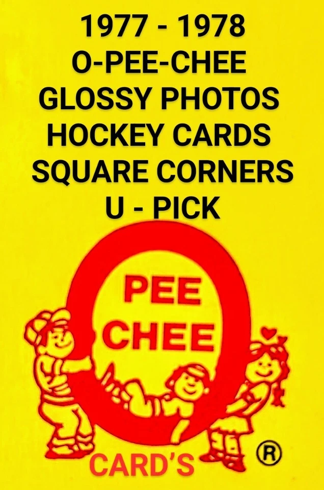 1977-78 O-Pee-Chee Hockey Glossy Photo Insert  Square Corners  OPC Cards  U-Pick — 第 1/1 张图片