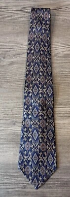 Corbata de hombre SAVILE ROW 100 % seda cachemira hecha en ITALIA 61" de largo Foto 1 de 4