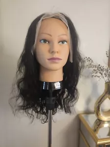 High Quality regular Top 20 to 22" straight 100% Virgin Human Hair Lace Wig - Picture 1 of 13