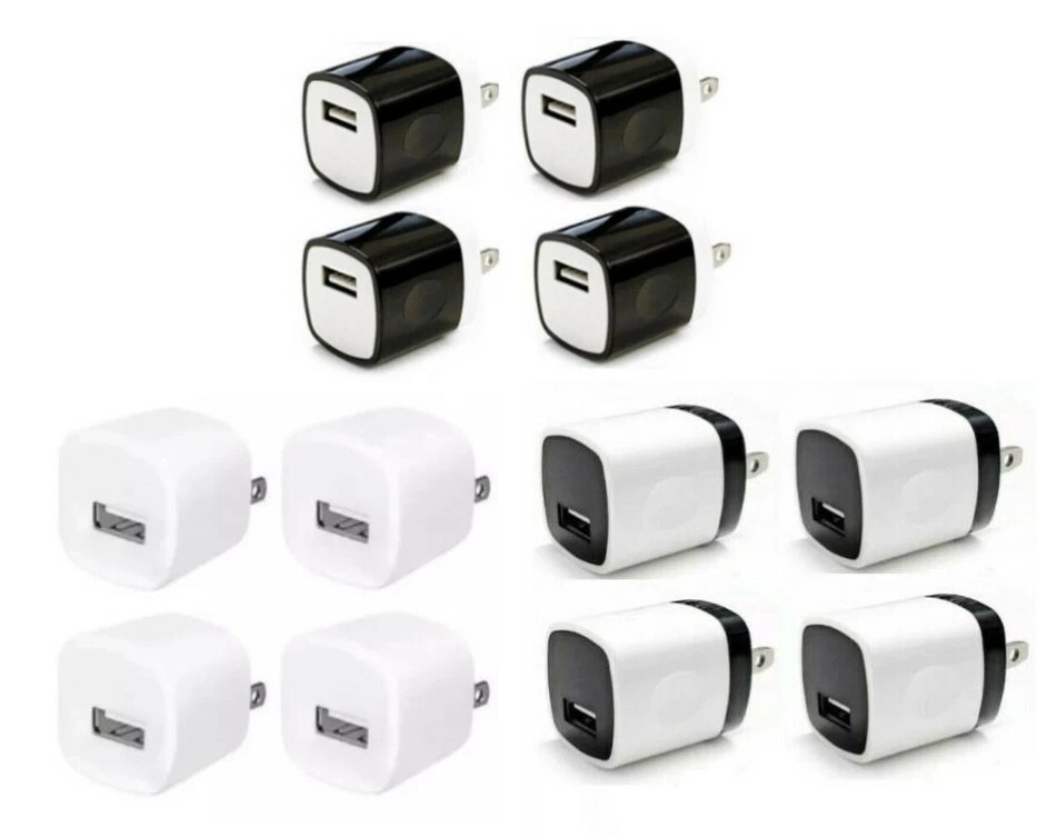 4x 1A USB Power Adapter AC Home Wall Charger US Plug FOR iPhone 5 6 7 8 X XS MAX - Image 1 of 1