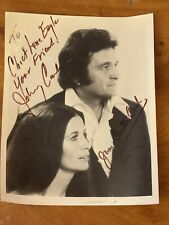 Johnny Cash June Carter Cash Signed 8x10 Photo Inscribed To Chief Lone Eagle