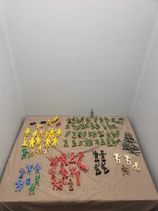 Vintage Lot 100+ Army Men Delta Force Cowboy Indian Civil War/insects/Tribal etc - Picture 1 of 22