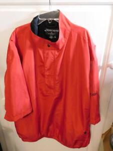 Footjoy Jacket Men's XL Red Dryjoys Pullover Windbreaker Golf Outerwear FJ NICE
