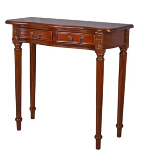 Console Table Solid Wood Mahogany Side Table - Picture 1 of 6
