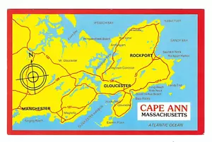 Cape Ann Massachusetts Vintage Chrome Postcard - Picture 1 of 2