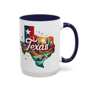Texas Coffee Mug - TX Souvenir Gift for Texans, Lone Star Travel Souvenir, - Picture 1 of 17