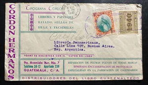 1940 Guatemala Commercial Cover To Buenos Aires Argentina - Picture 1 of 2