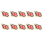 10 Pcs Winkende Union-Jack-Stifte Dekoration Party Britische Fahnen Brosche