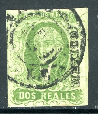 México 1856 Hidalgo Dos Real Scott #3 VFU J773 Foto 1 de 4
