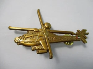 Vereinigte Arabische Emirate Joint Aviation Command Hubschrauber Anstecknadel 3 in Brosche goldfarben - Bild 1 von 3