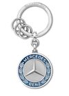 Mercedes-Benz Classic Schlüsselanhänger Stuttgart retro Oldtimer Lorbeer blau