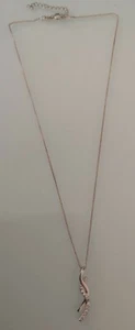 925 Sterling Silver Necklace With Pendant - Picture 1 of 3