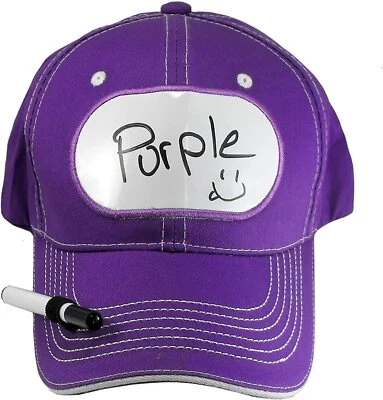 Gorra de béisbol Billy Bob Dry Eraser Billboard ajustable unisex con marcador - púrpura Foto 1 de 4