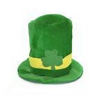 Stovepipe Hat Niche Irish Shamrock Top Hat Green Irish Hat for Carnival Cosplay