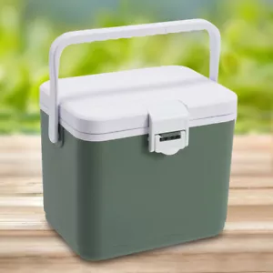 4.5L Picnic Ice Bucket with Handle Barbecue Insulation Box for Beach Picnic - Picture 1 of 21