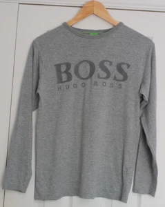 Hugo Boss Small Grey Long Sleeve T-Shirt - Picture 1 of 6