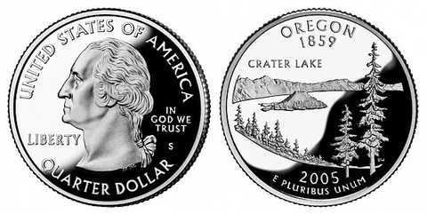 2005 S Oregon State 90% Silver Quarter Cover