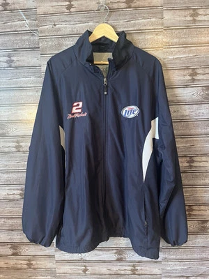 Rompevientos Holloway NASCAR Brad Keselowski #2 Miller Lite de colección para hombre talla XL Foto 1 de 4