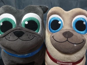 Lot of 2 DISNEY STORE Puppy Dog Pals BINGO & ROLLY Plush Stuffed Soft Dogs - Picture 1 of 7
