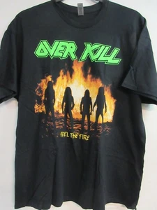 OVERKILL OFFICIAL MERCH FEEL THE FIRE BAND CONCERT MUSIC T-SHIRT 2XL / XXL - Picture 1 of 3