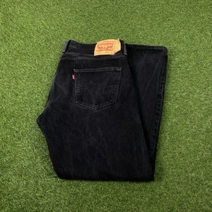 LEVI'S 501XX Jeans Mens Black Regular Straight W36 L30 - Picture 1 of 3