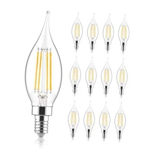 Dimmable Chandelier Light Bulbs 60 Watt 12 Count (Pack of 1) 60w-daylight - Picture 1 of 2