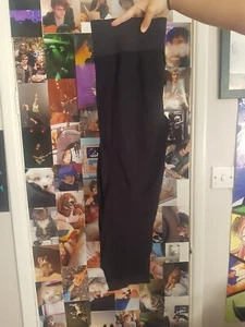 Women's black gym leggings - Picture 1 of 3