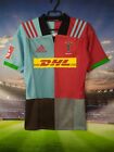 Harlequins Jersey Rugby Shirt Polyester Multicolor Adidas Mens Size XS