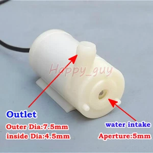 DC 3V 5V 6V small Micro Submersible Mini Water Pump Fish Tank Fountain Aquarium - Picture 1 of 6