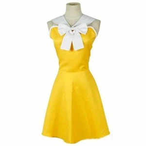 Anime Fairy Tail Cosplay Kostüm Levy Mcgarden gelbes Kleid: #L6 - Bild 1 von 6
