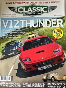 Classic & Sports Car Magazine V12 Ferrari vs Lamborghini and Aston Jan 2022 - Picture 1 of 4