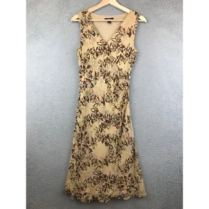 Vintage Alfani Ladies Floral Sleeveless Dress 100% silk size 4 - Picture 1 of 11