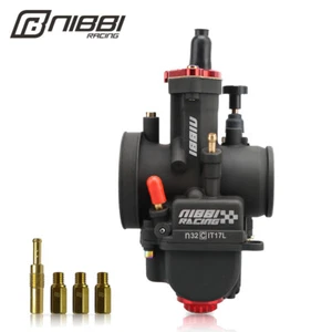 NIBBI Racing Carburetor PWK 32mm w/ Jets Fit For Kawasaki KDX220R 1997-2005 Carb - Foto 1 di 7
