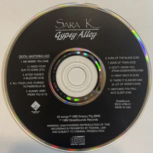 Gypsy Alley by Sara K. (CD, 1989, Snazzy Pig) DISC ONLY! KIN - Bild 1 von 1