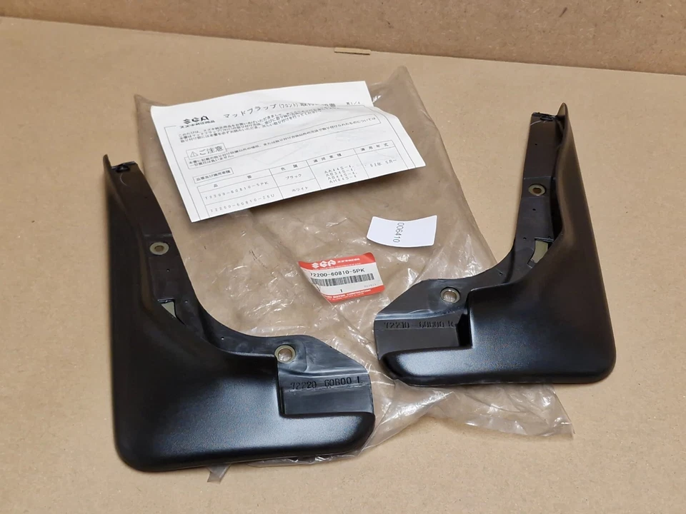 Suzuki SF310 Front Mud Flap Set 72200-60810-5PK Genuine NEW OEM Black - Image 1 of 4