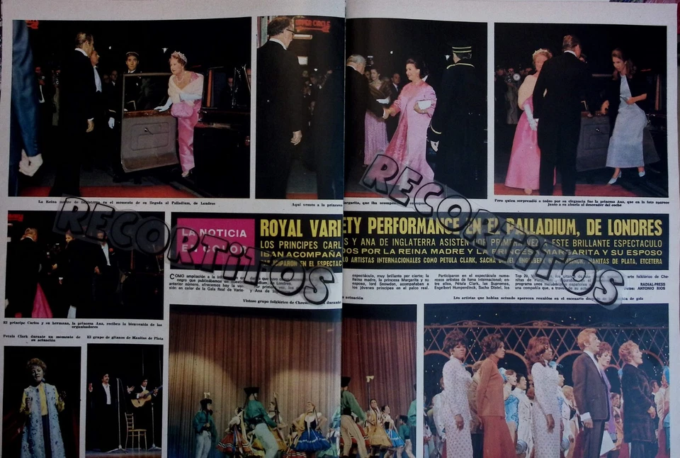 clipS 1268 elizabeth ii petula clark sacha distel mains en argent engelbert hu - Photo 1/1