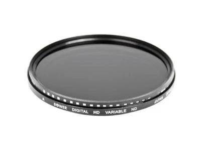 Bower 58mm Digital HD Variable Neutral Density Filter (ND) Black - Image 1 of 3